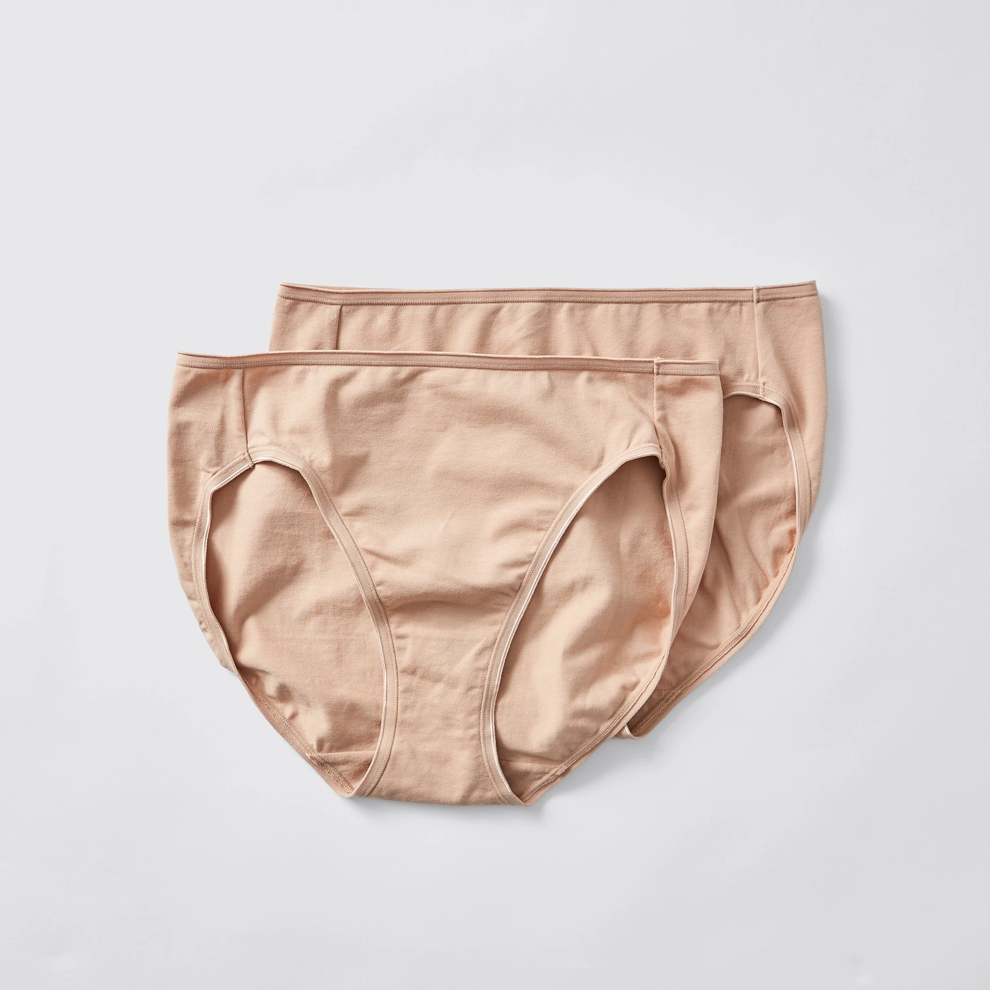 2 Pack Aloe Vera Infused High Cut Briefs - Brown Latte 4 of 4