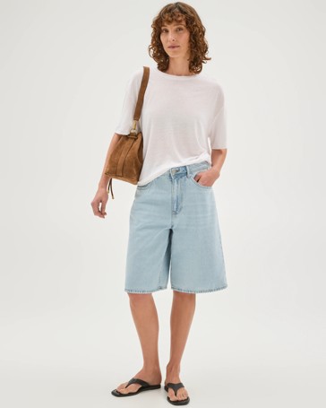 AirLoom A-Line Bermuda Denim Shorts