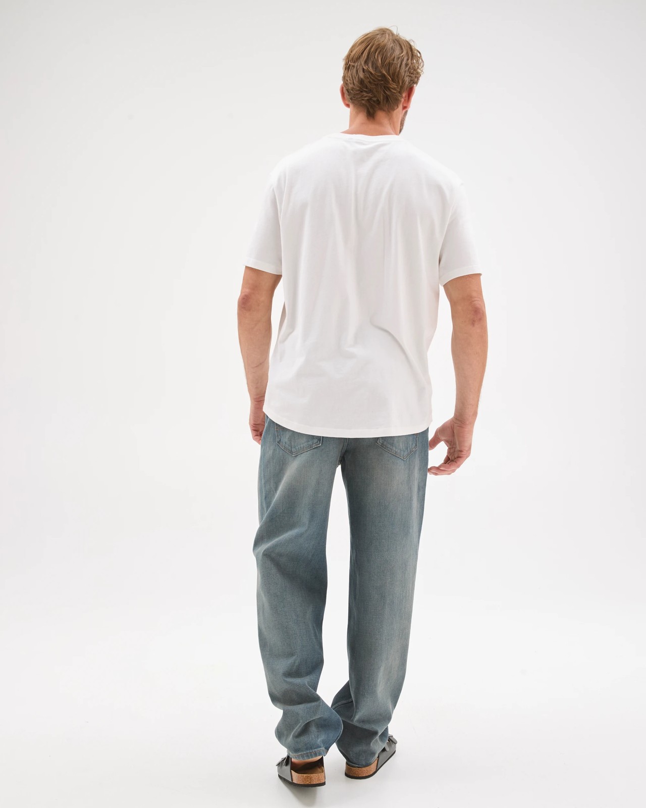 Relaxed Straight Fit Denim Jeans - Vintage Indigo Wash 6 of 6