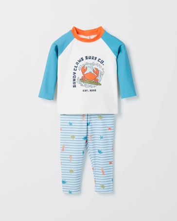 Baby Long Sleeve Rash Vest and Leggings Swim Set