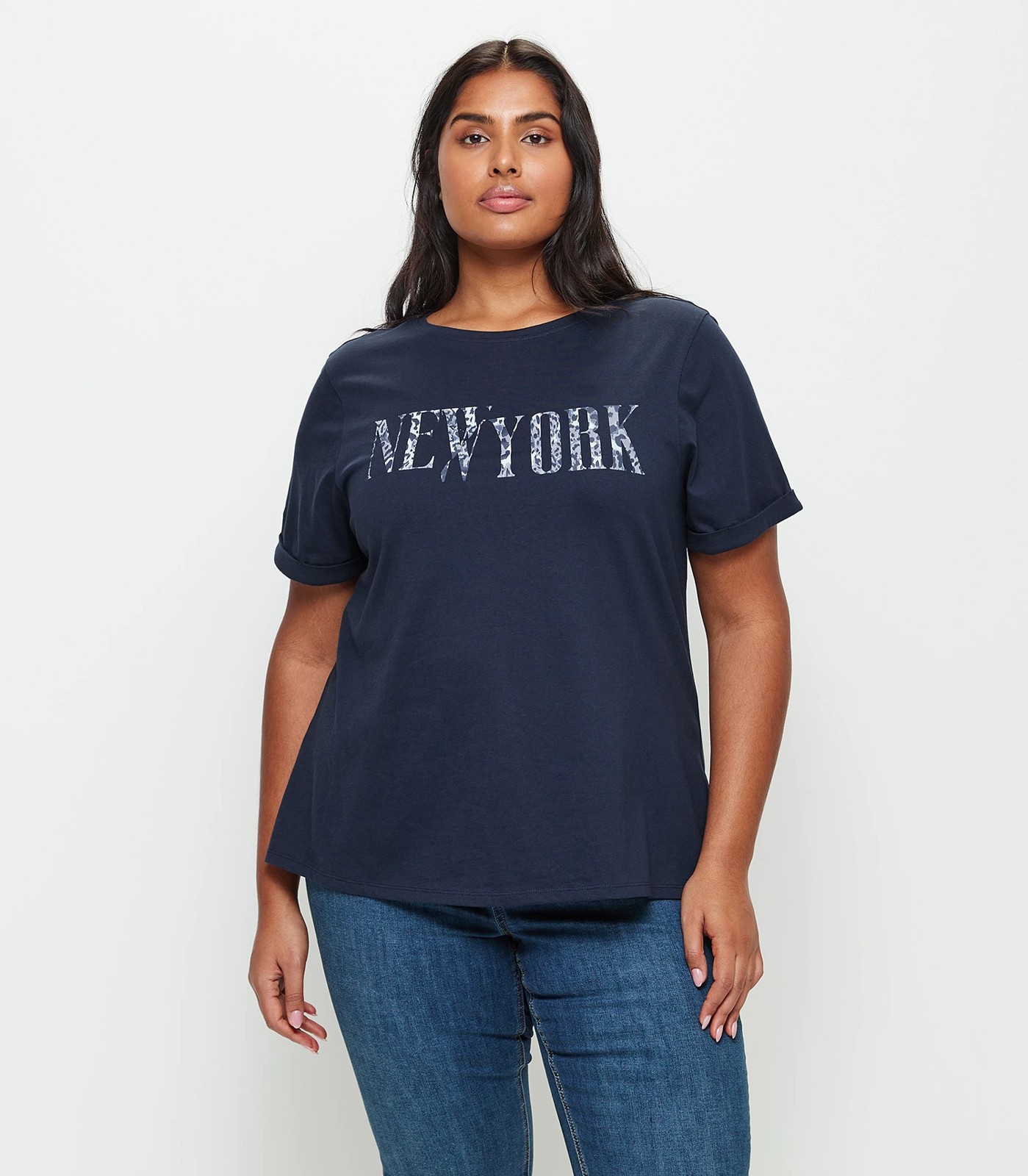 Plus Size Logo & Slogan T-Shirts, Plus Size Slogan Tops