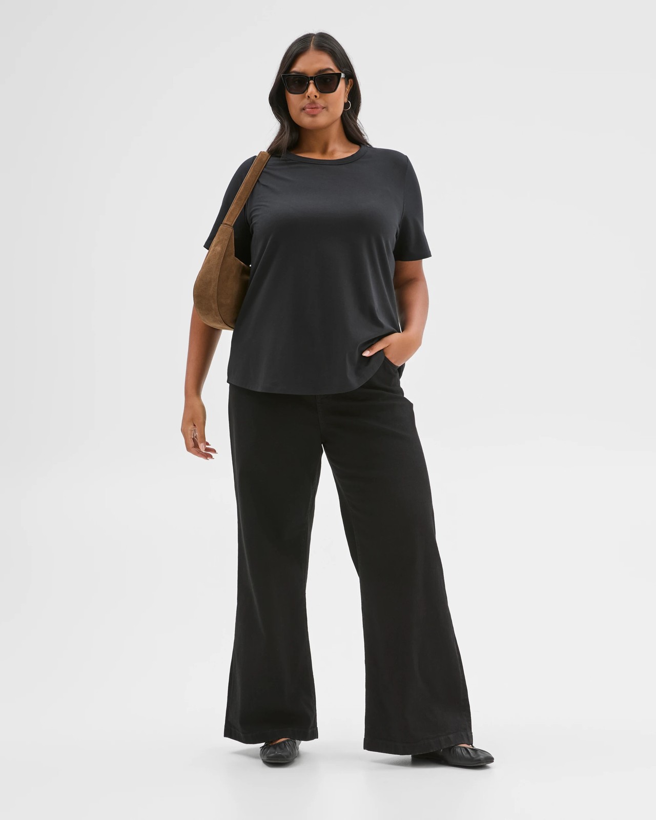 Plus Size Australian Cotton T-Shirt - Black 6 of 6