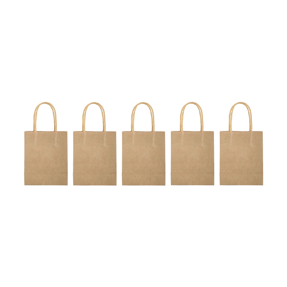 Kraft Loot Bags, 5 Pack - Anko 2 of 2