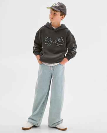 Long Sleeve Sweat Popover Heavyweight Hoodie