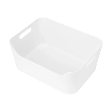 Medium Cut Out Edge Tub, White - Anko