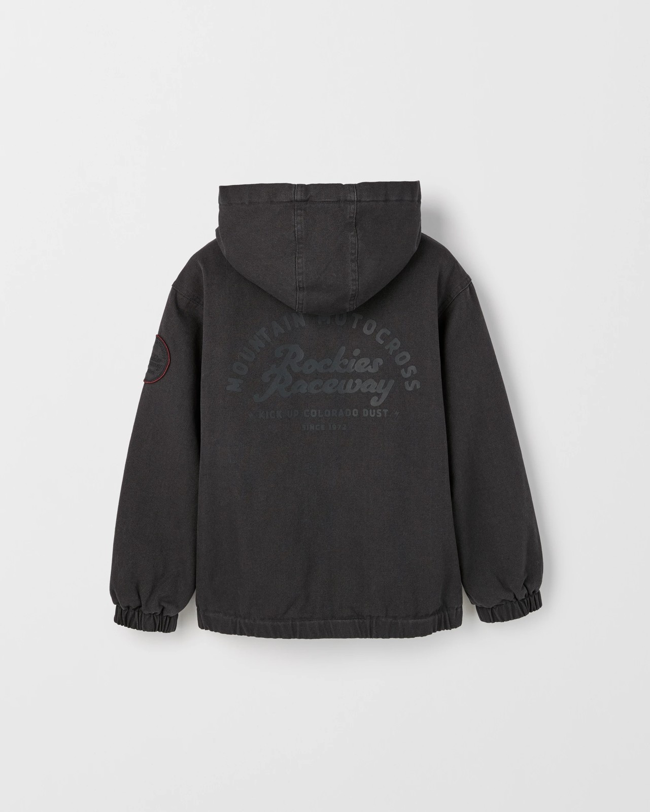 Australian Cotton Canvas Bomber Jacket - Charcoal 3 of 3