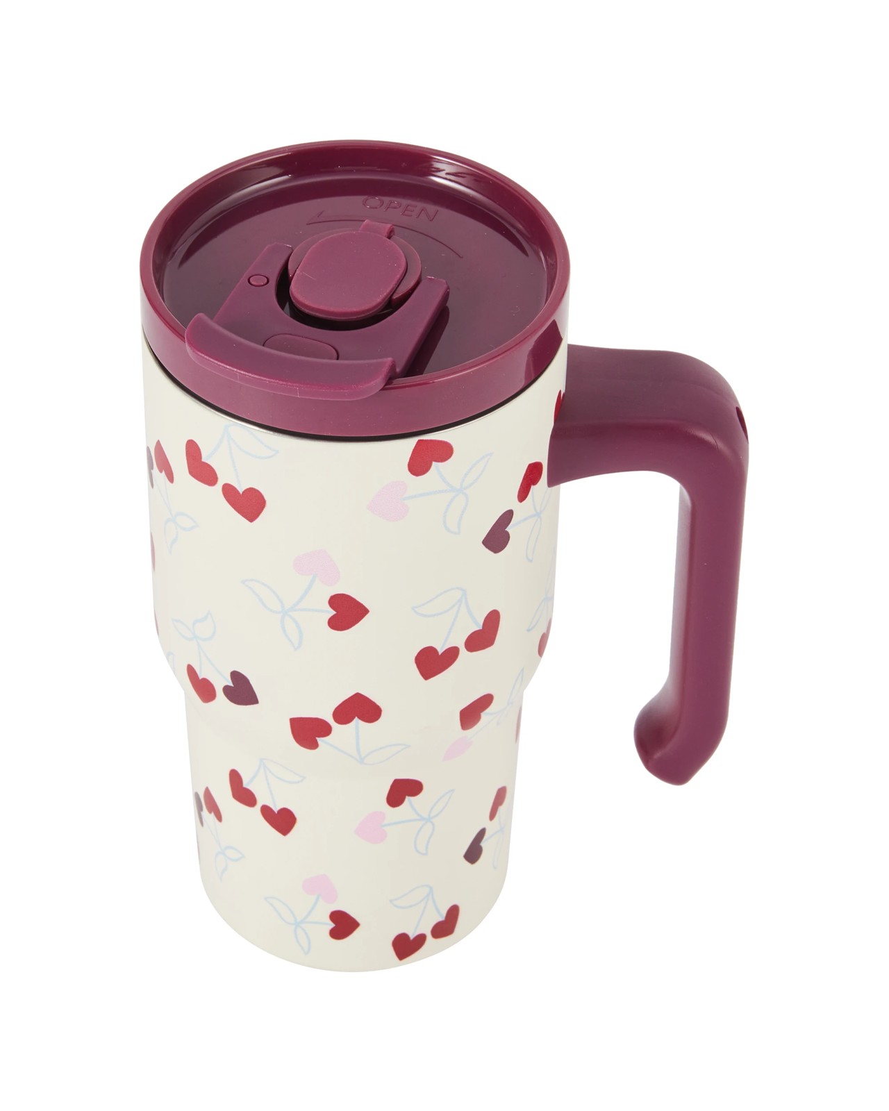 Anko 600ml Cherry Tumbler with Handle 3 of 5