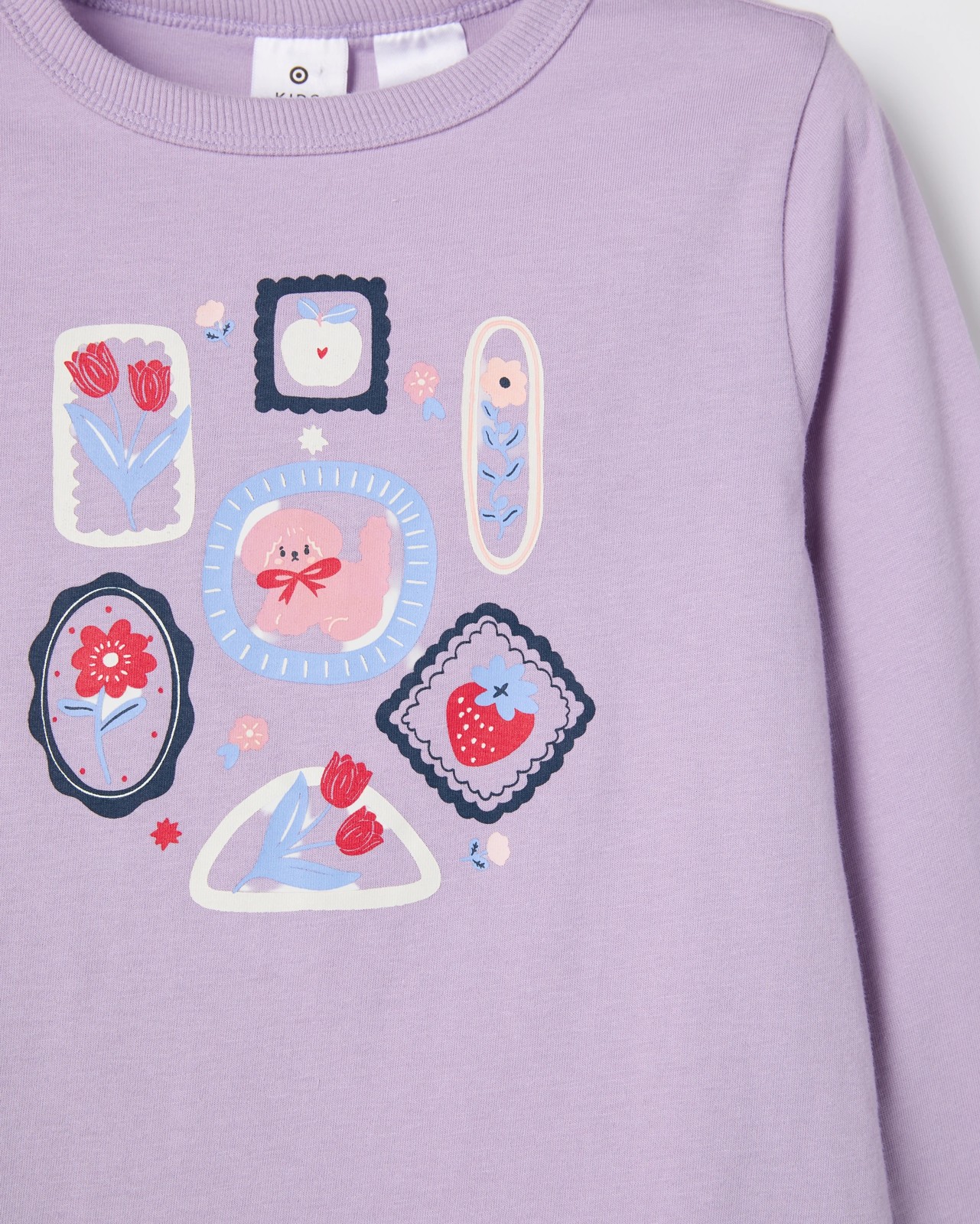 Australian Cotton Blend Younger Girls Knit Pyjama Set 2 of 3