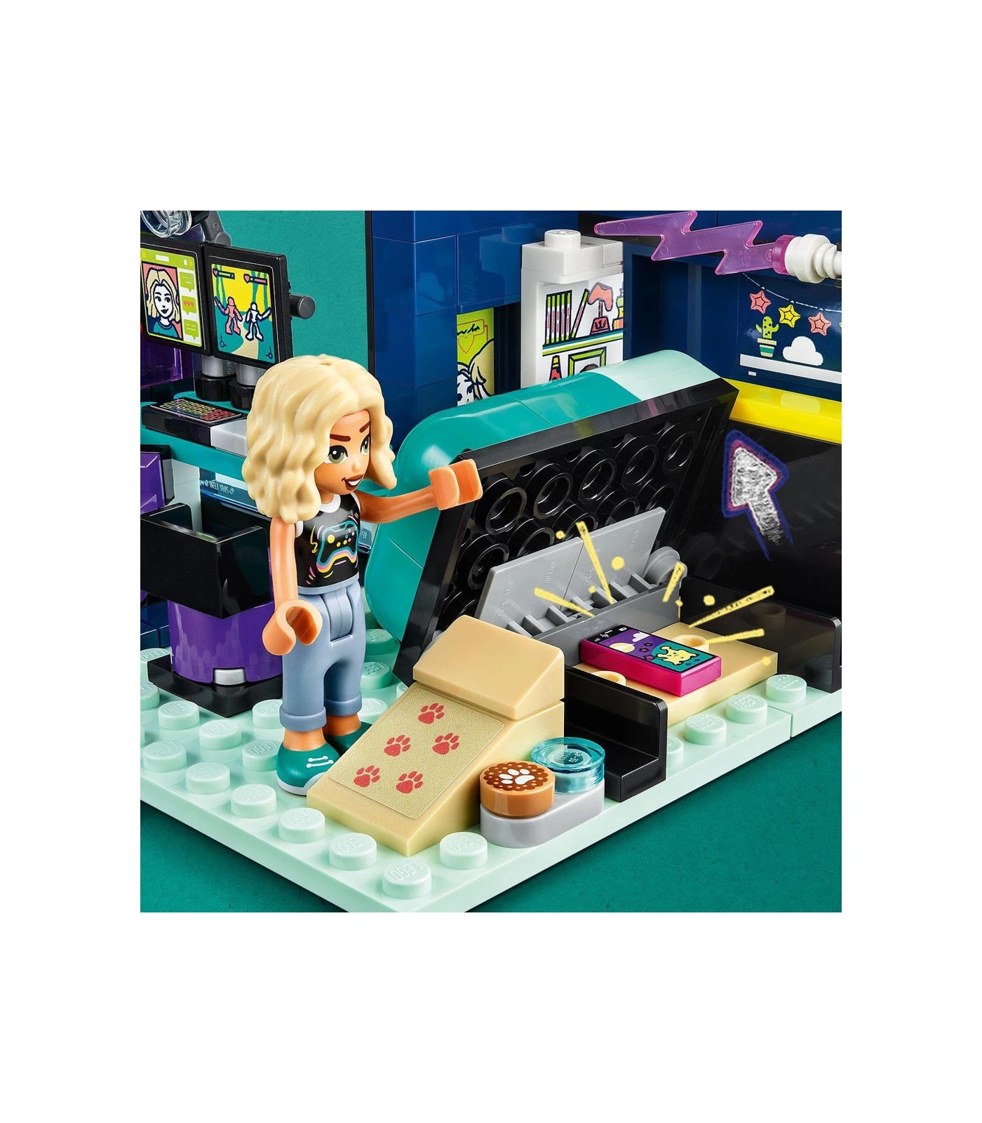 Lego Friends Nova's Room Gaming Bedroom Playset 41755 : Target