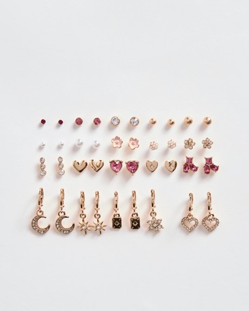 20 Pack Mini Huggie Stud Earrings