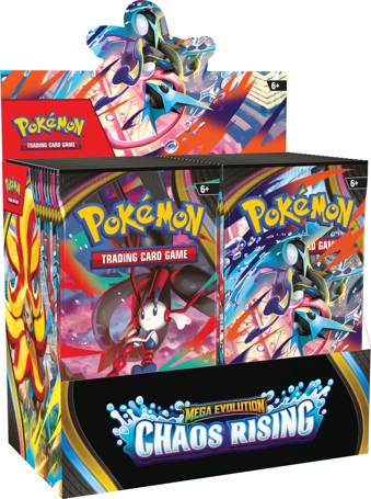 Pre-Order Pokemon TCG: Mega Evolution Chaos Rising Booster Display - Assorted