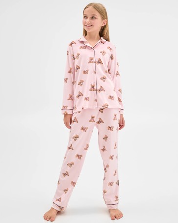 Older Girls Top & Pants Fleece Pyjama Set
