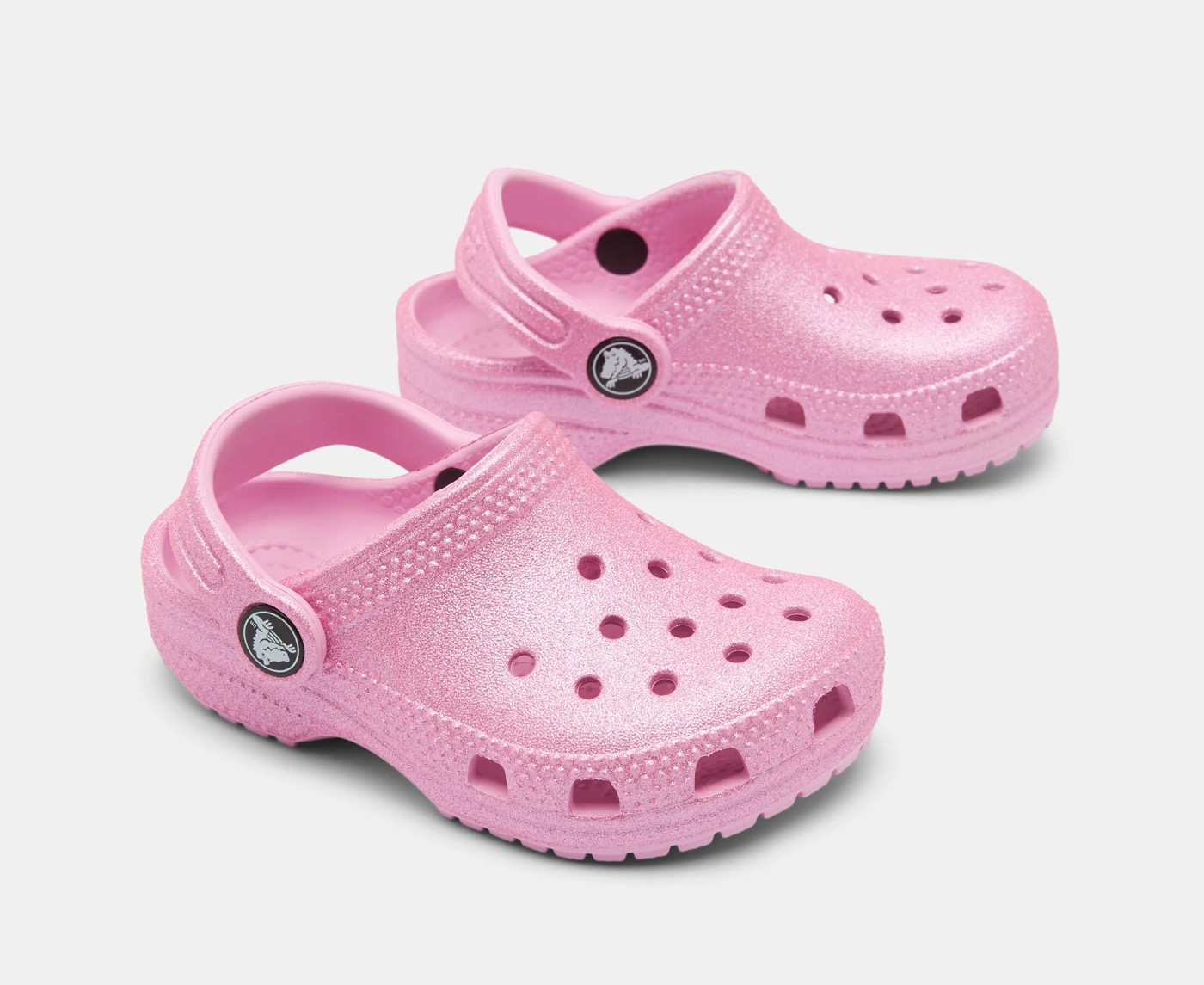 Crocs Toddler Classic Glitter Clogs - Pink 2 of 5