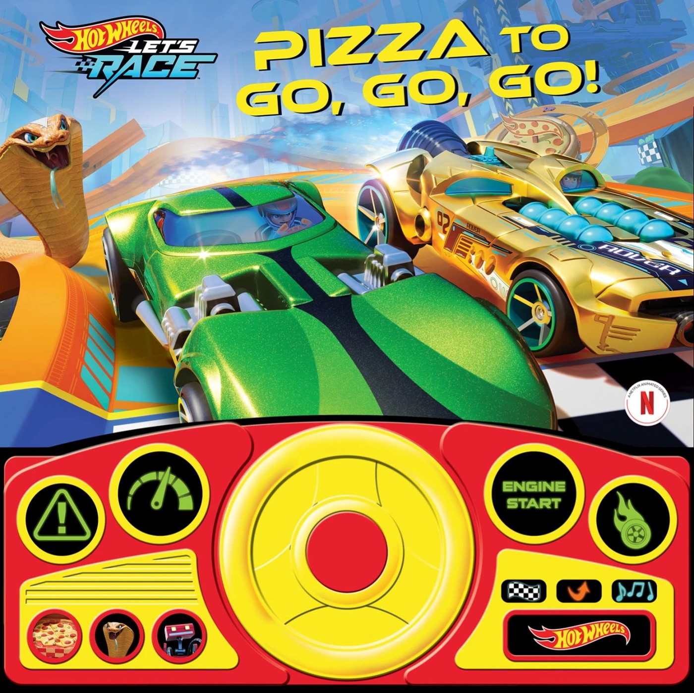 Hot Wheels Let's Race: Pizza to Go, Go, Go! - Sound Book 2 of 5