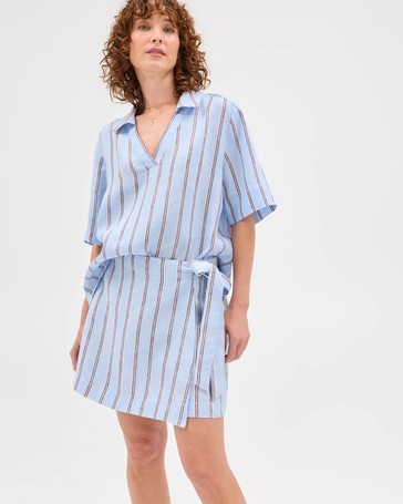 European Linen Mini Skort