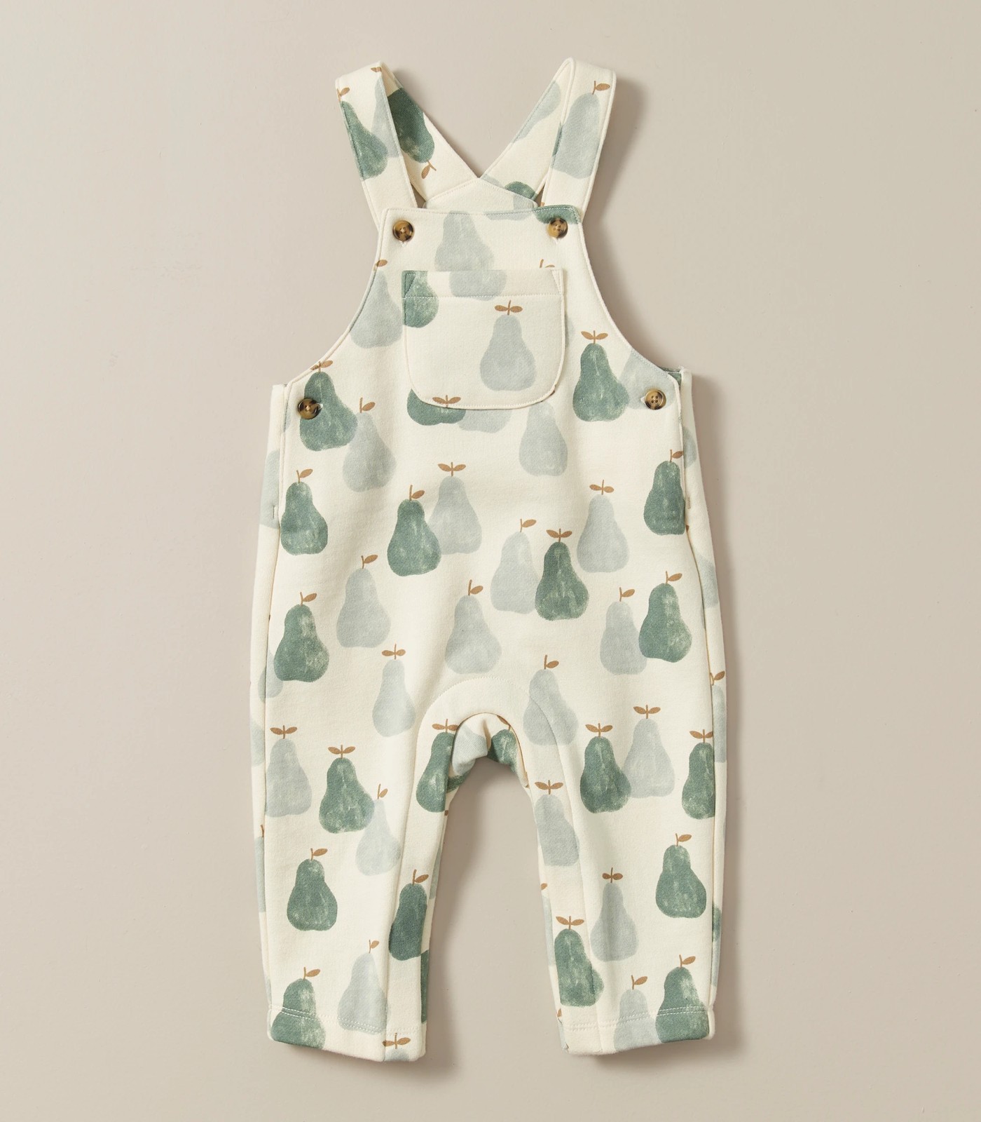 2 Piece Baby Organic Cotton Fleece Overall and Top Set 6 of 6