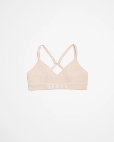 Bonds Girls Retro Rib Contour Crop