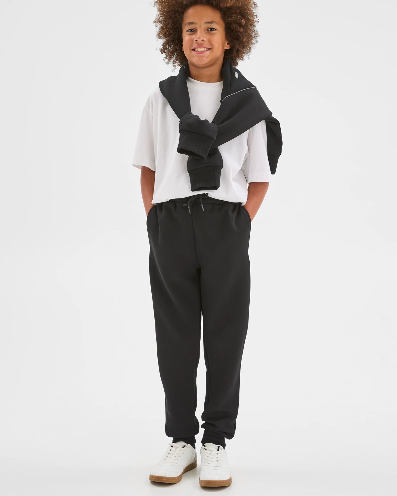 Active Australian Cotton Blend Cuffed Trackpants - Black 2 of 6
