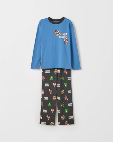 Super Mario Australian Cotton Jersey Older Boys Pyjama Set