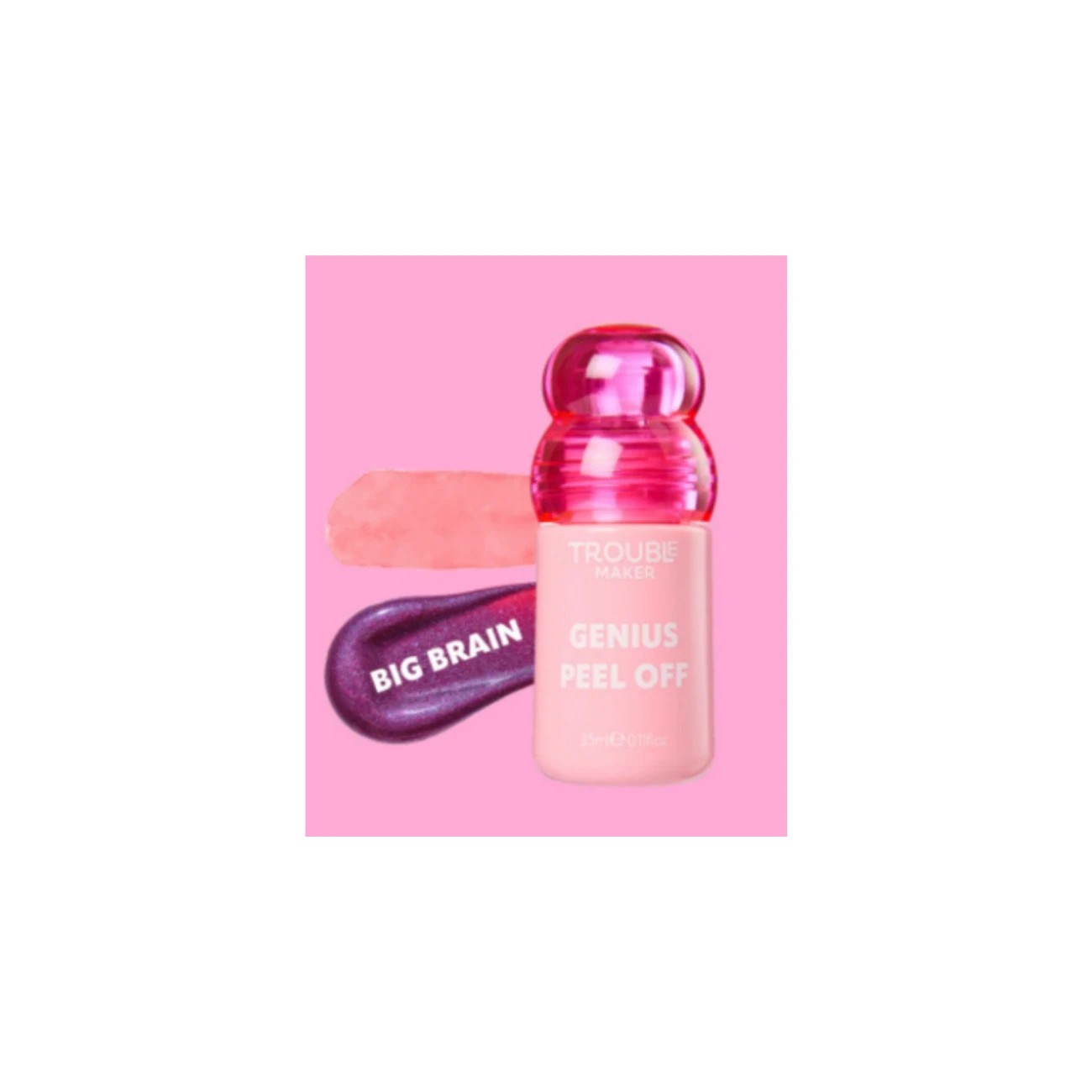 Trouble Maker Genius Peel Off Lip Stain - Big Brain Pink 2 of 2