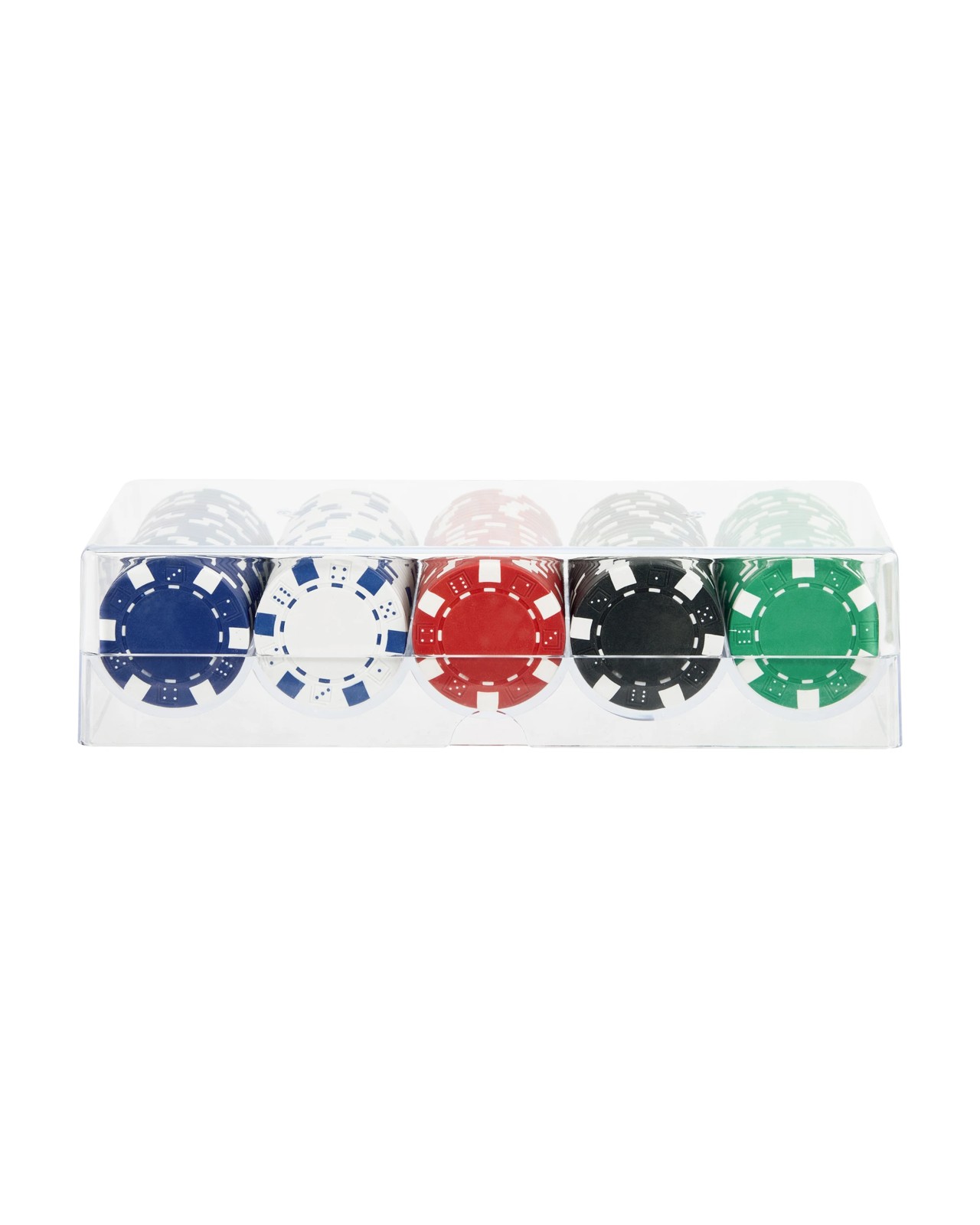 100 Piece Classic Games Poker Chips 2 of 5