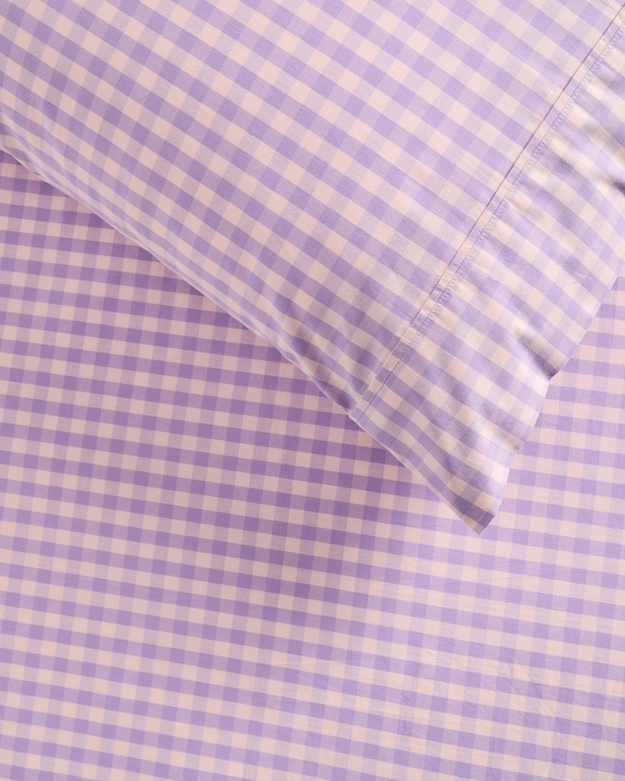 Grayson Gingham Australian Cotton Fitted Sheet Set 2 of 5