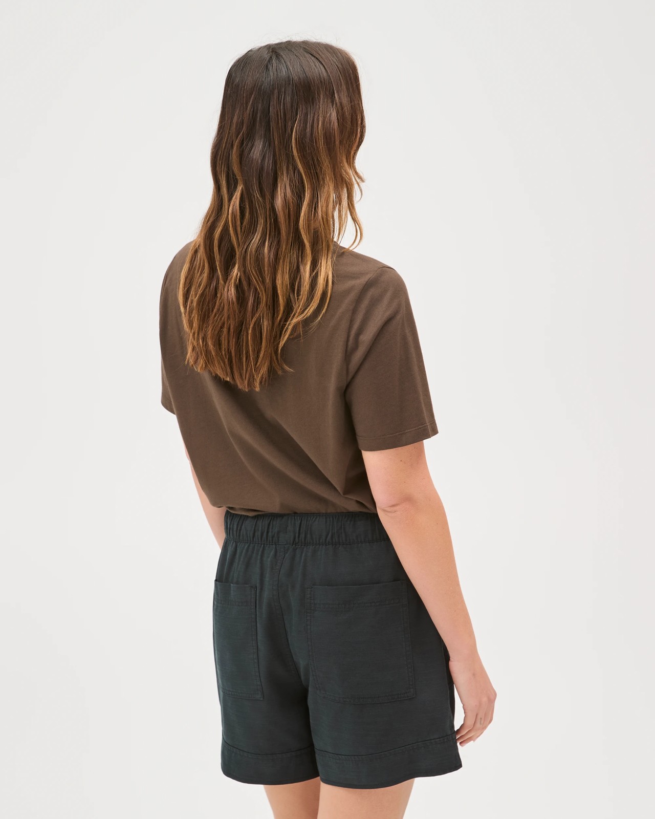 Slub Seam Detail Shorts - Black 6 of 6