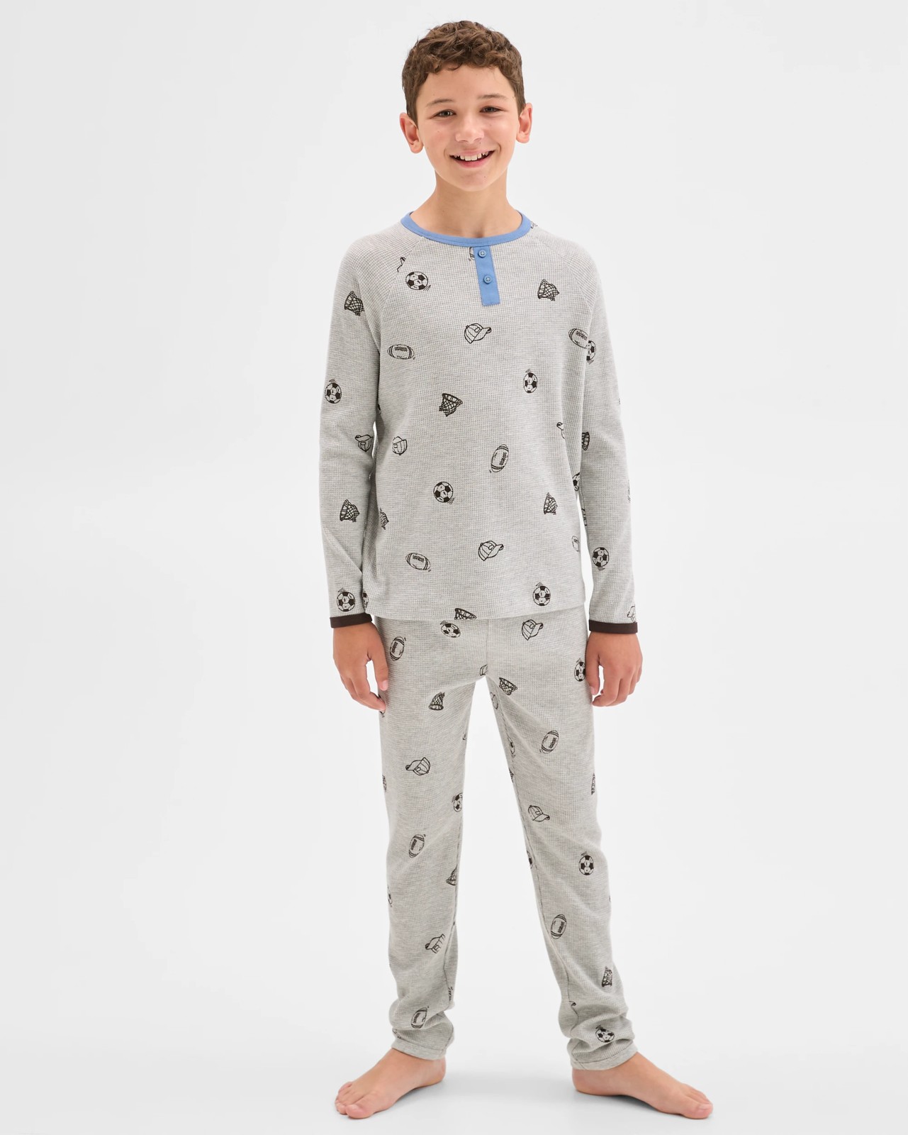 Australian Cotton Older Boys Elevated Knit Pyjama Set 3 of 5