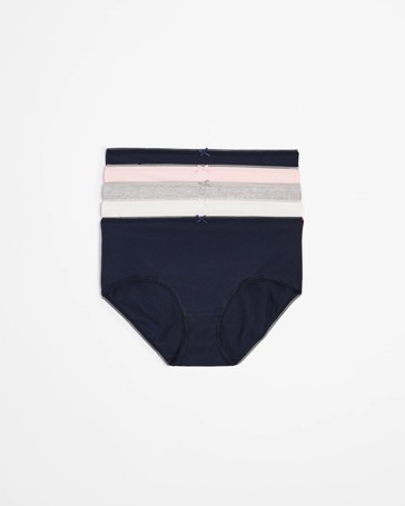 5 Pack Cotton/Elastane Midi Briefs