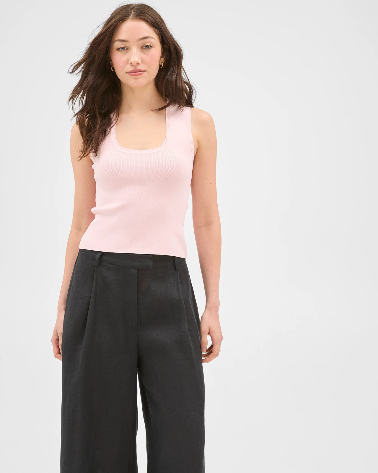 Lily Loves European Linen Culotte Pants - Black 4 of 6
