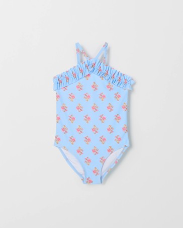 Halter Neck Ruffle One Piece Swimsuit