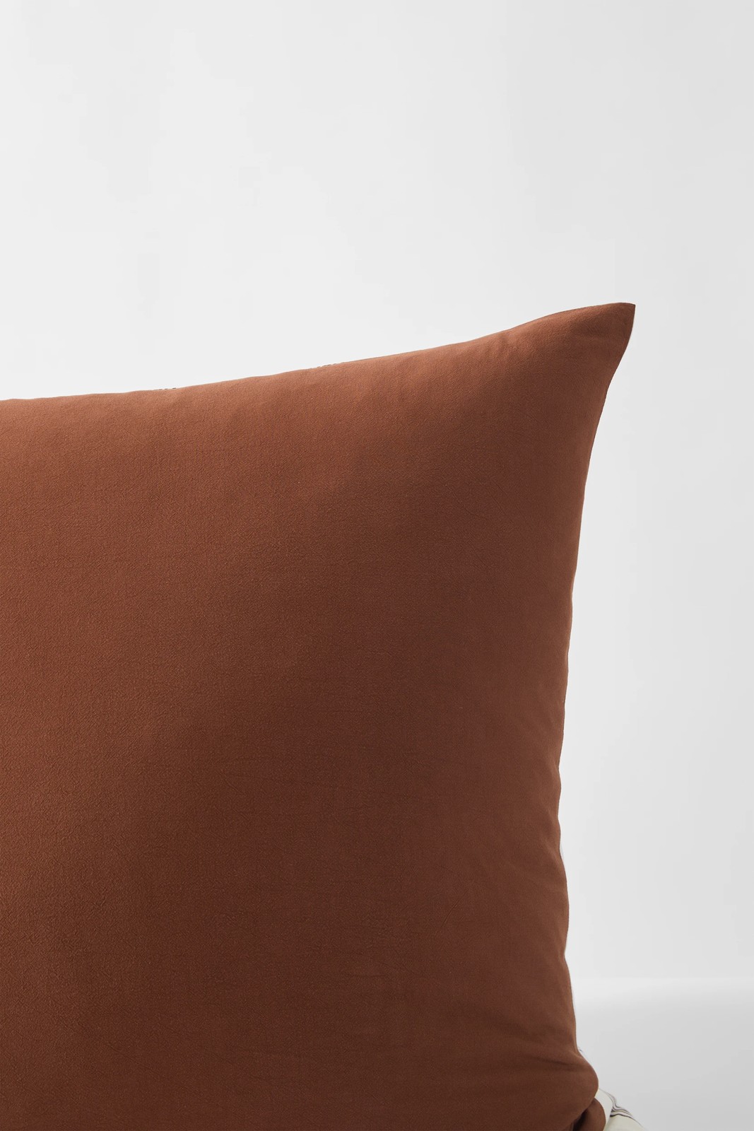 Arlo Cotton Stonewash European Pillowcase - Tiramisu 4 of 5