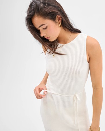 Sleeveless Crochet Tunic Top - Lily Loves