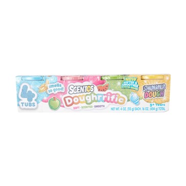 Scentos Doughrrific Shimmer Dough Tubs - 4 Pack