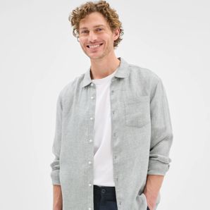European Linen Long Sleeve Shirt thumbnail 2