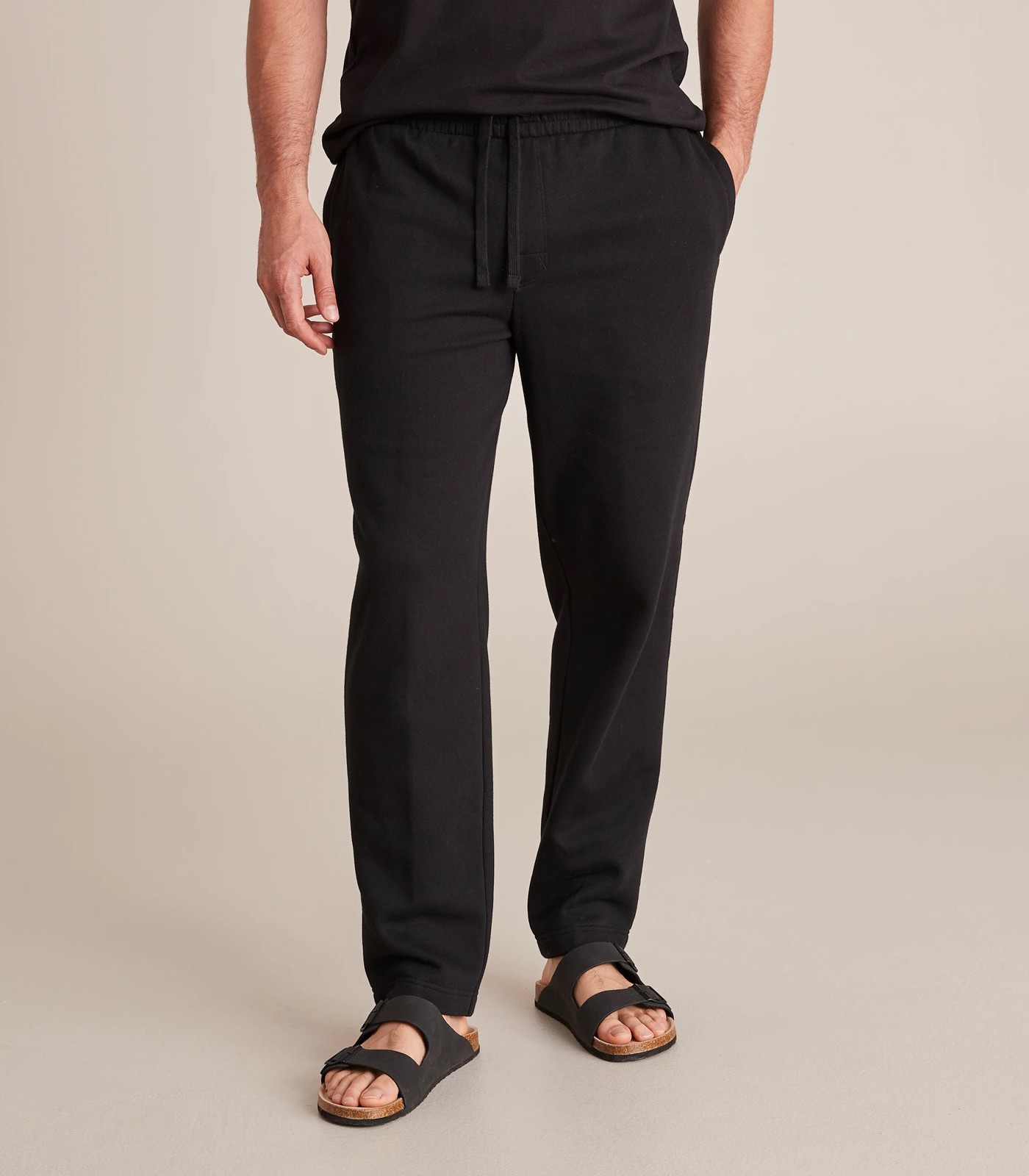 No-Cuff Sweatpants with Pockets