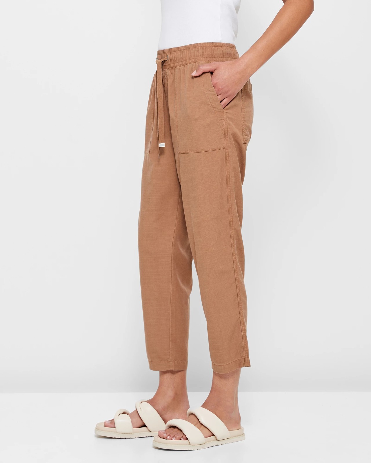 Relaxed Slub Pants