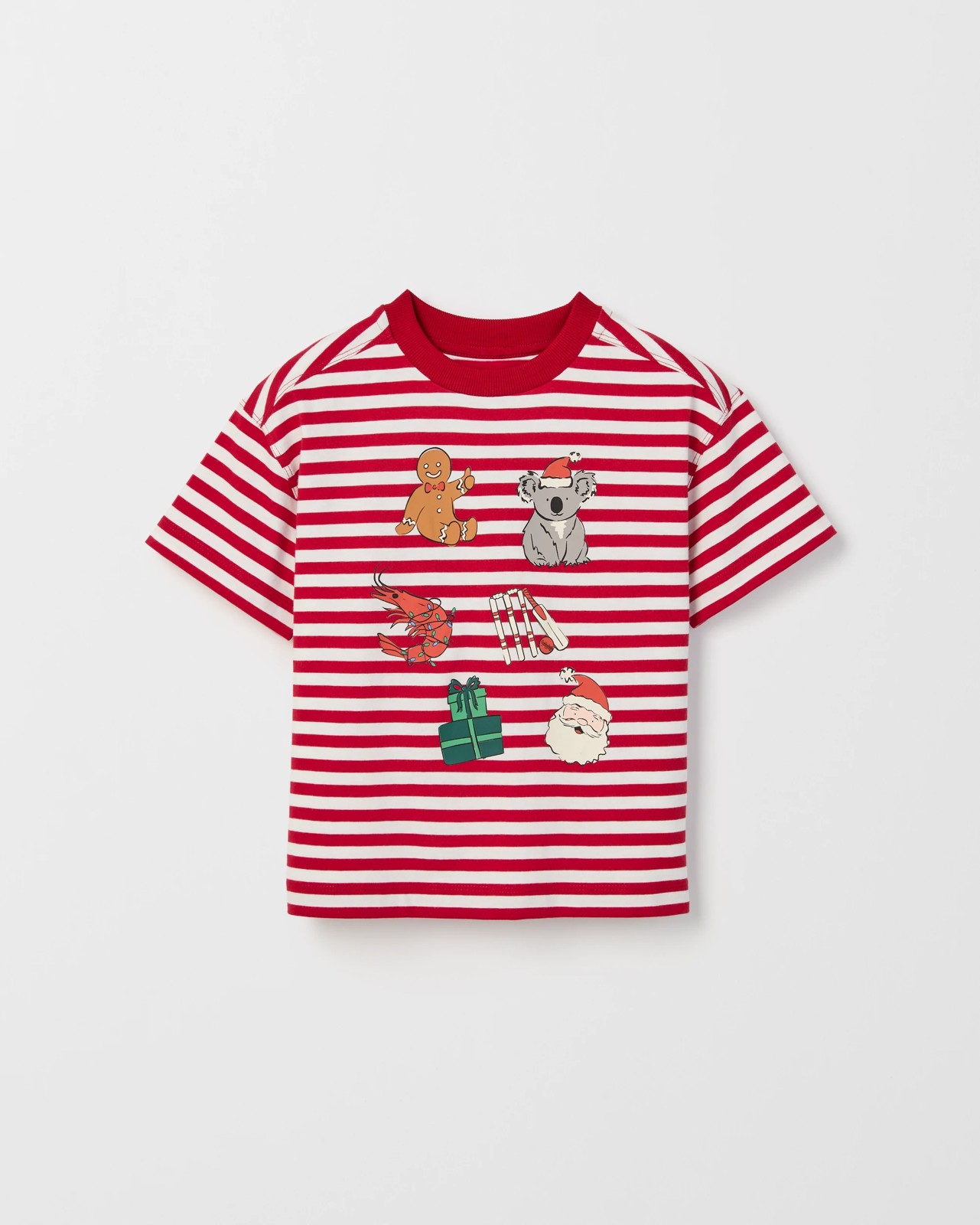Australian Cotton Oversized Christmas T-Shirt - Red 5 of 6
