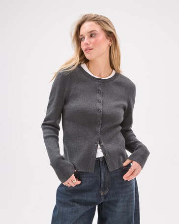 Lily Loves Crew Neck Cardigan