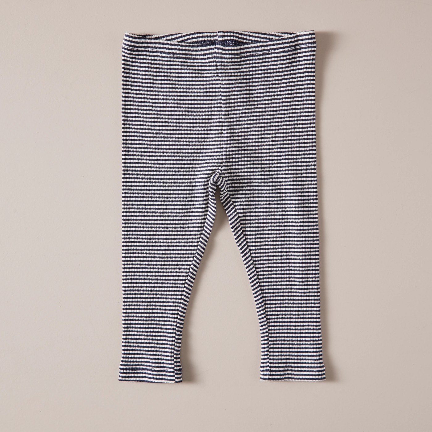 Baby Organic Cotton Rib Stripe Leggings 4 of 4
