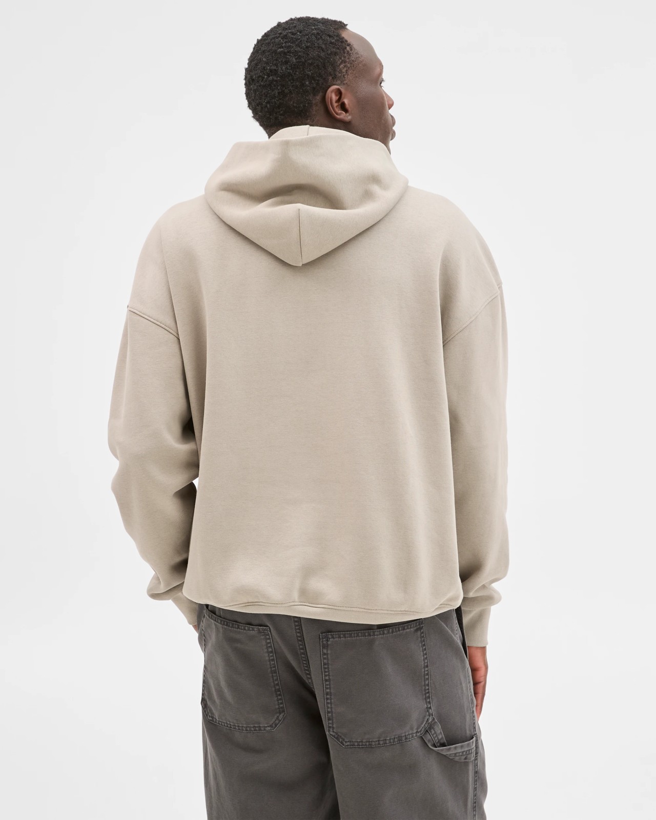 Commons Australian Cotton Blend Heavyweight Oversized Hoodie - Elephant Grey 6 of 6