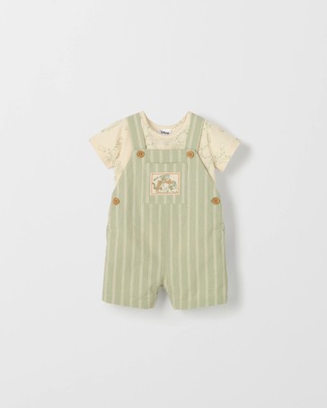 Licensed Disney Cotton Rich Baby Shortall Set