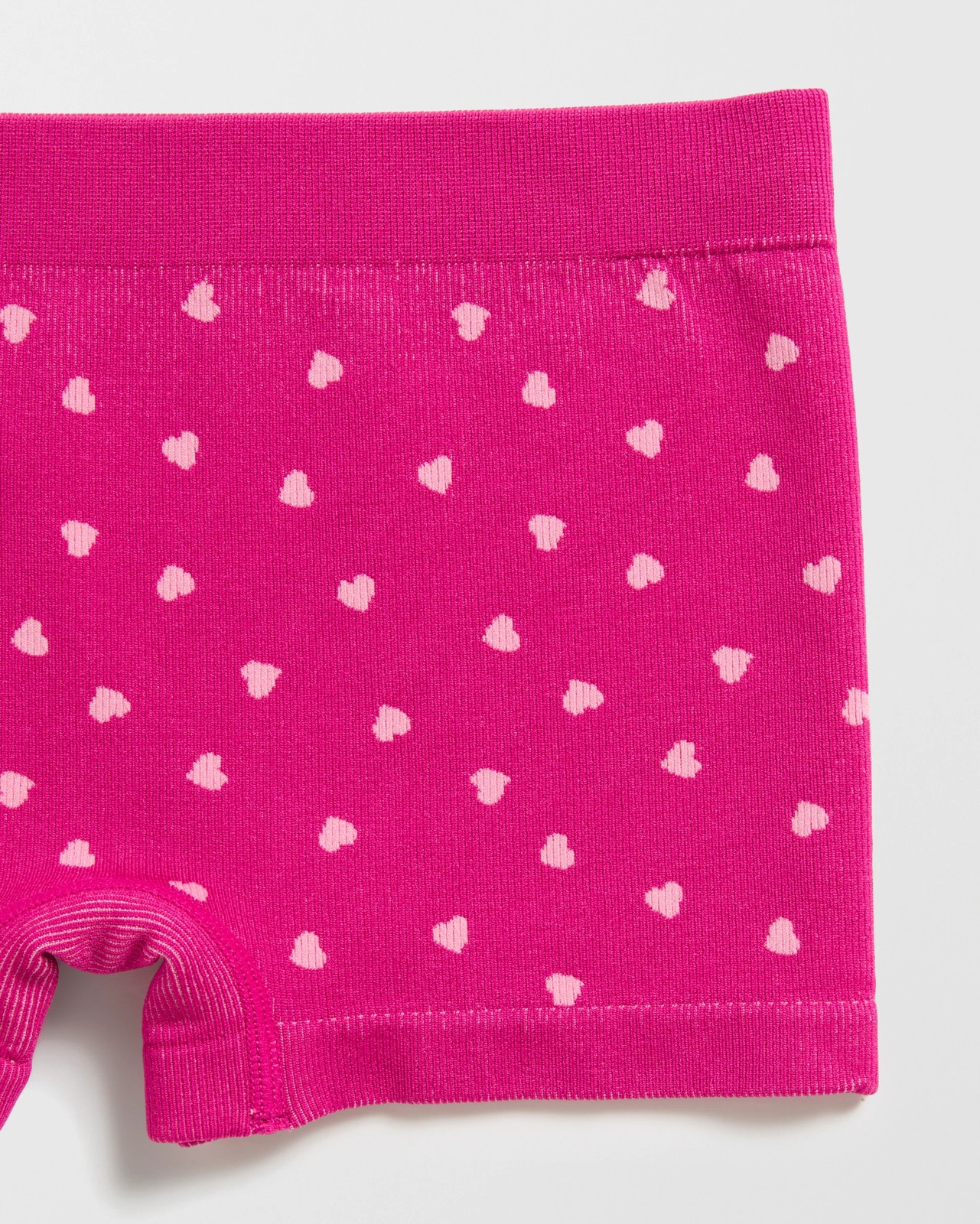 Maxx Older Girls Seamfree Crop Top & Shorties Set - Pink Hearts 3 of 3