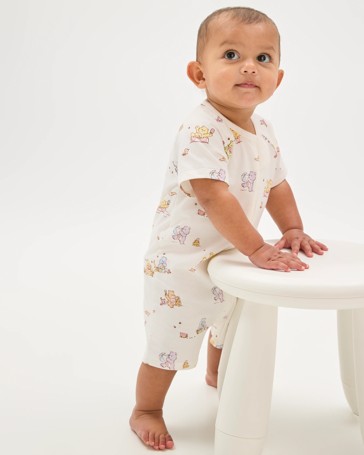 Care Bears Organic Cotton Baby Fashion Zip Romper