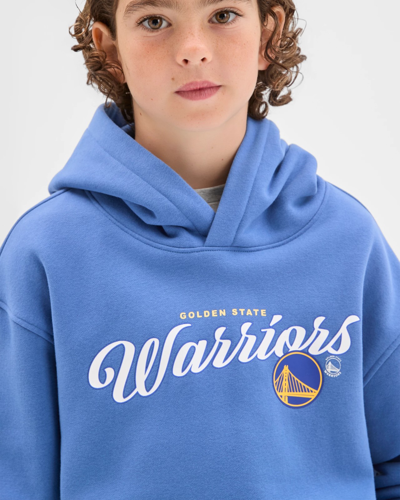 NBA Australian Cotton Blend Oversized Popover Sweat Top - Blue 4 of 5