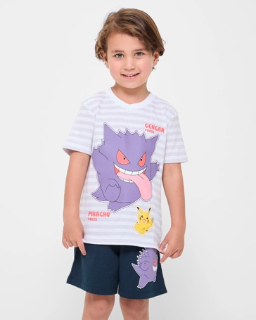 Licensed Pokemon Gengar Kids Knit Pyjama Sleep Set