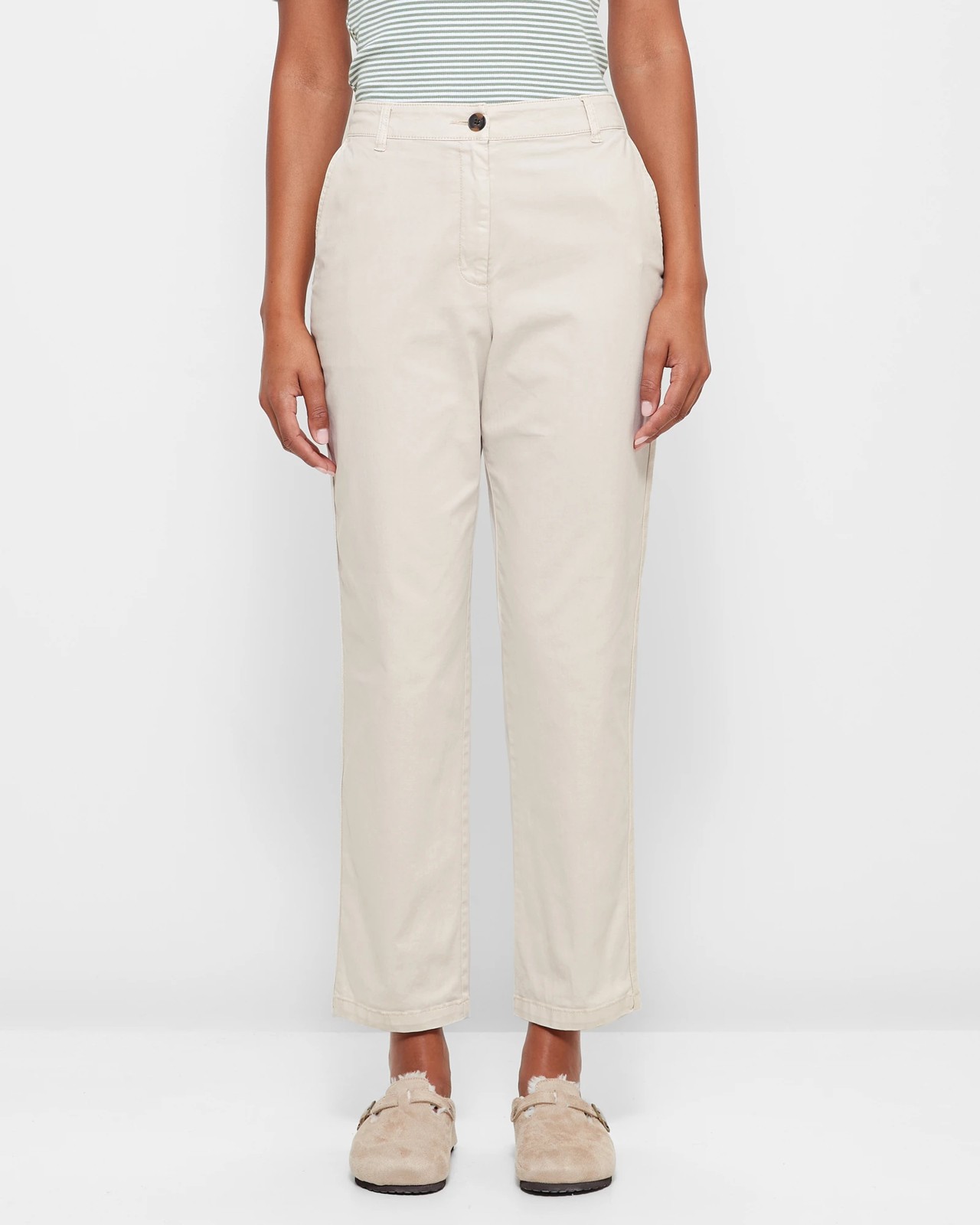 Roll Cuff Chino Pants - Pumice Stone | Target Australia