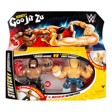 Heroes of Goo Jit Zu WWE Match Up Reigns Vs Rhodes 2 Pack
