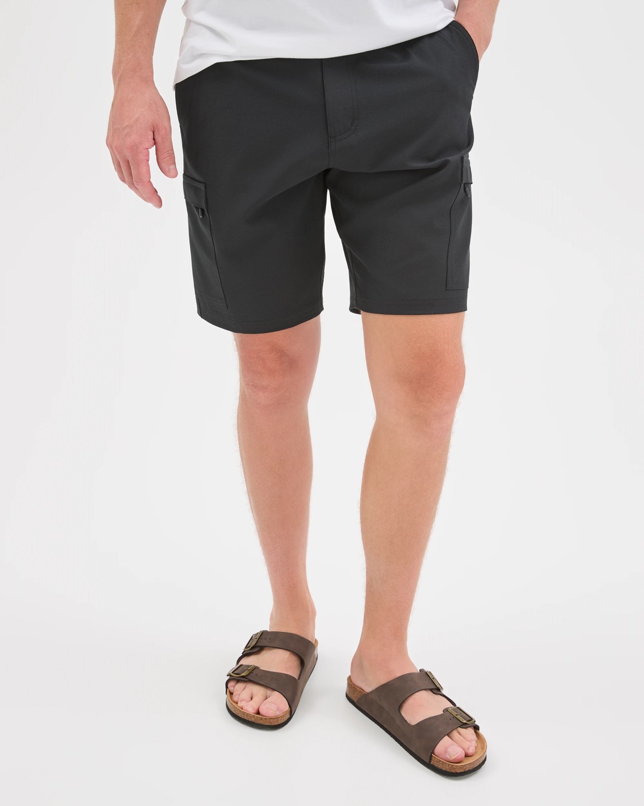 Hybrid Cargo Swim Boardshorts - Black 3 of 5