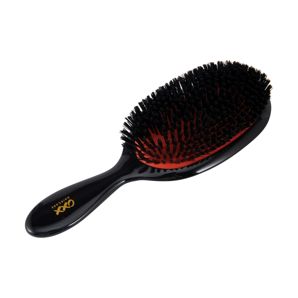 Styling Oval Paddle Brush, Black and Orange - OXX Haircare